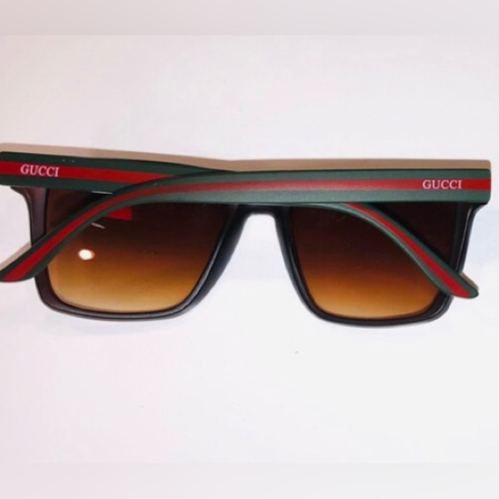 Gucci brown Sunglasses with Red and Green Highlights